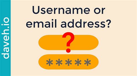 Is it OK to use email as username?