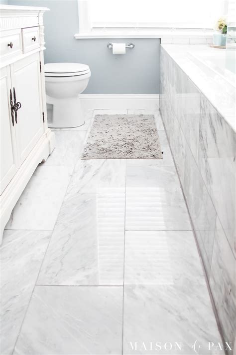 Is it OK to use marble in a bathroom?