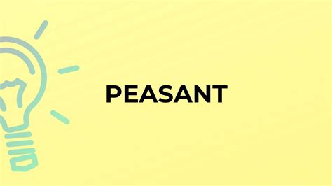 Is it OK to use the word peasant?