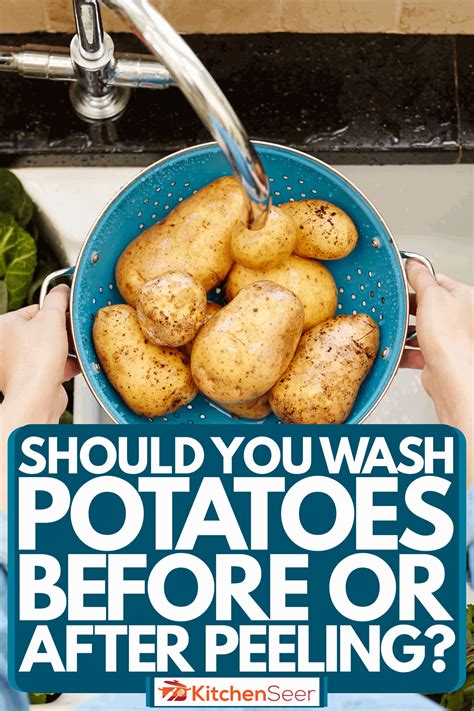 Is it OK to wash potatoes after peeling?