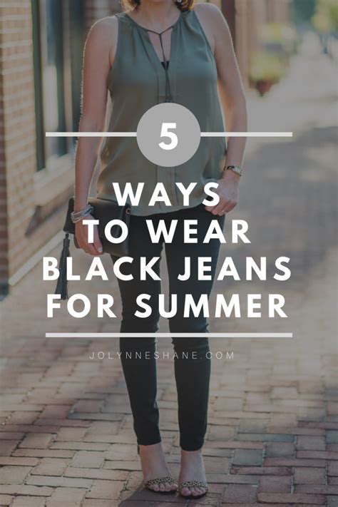 Is it OK to wear black jeans in summer?