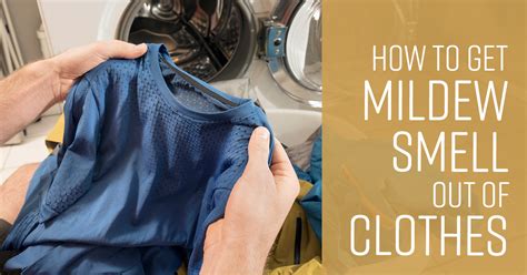 Is it OK to wear clothes that smell like mildew?