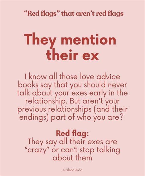 Is it a red flag if they mention their ex?