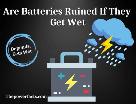 Is it bad if a battery gets wet?