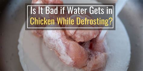 Is it bad if chicken cooked while defrosting?