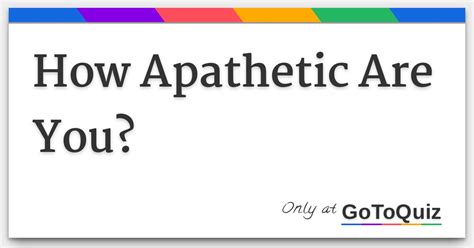 Is it bad to be apathetic?