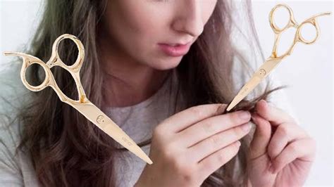 Is it bad to cut split ends with regular scissors?