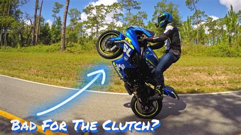 Is it bad to do clutch up wheelies?
