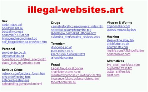 Is it bad to go on illegal websites?
