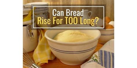 Is it bad to leave bread to rise for too long?