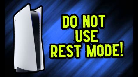 Is it bad to leave your PS5 in rest mode all the time?