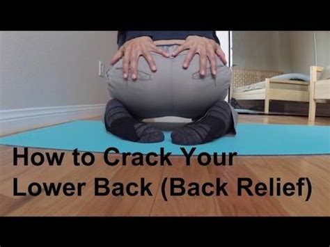 Is it bad to pop your lower back?