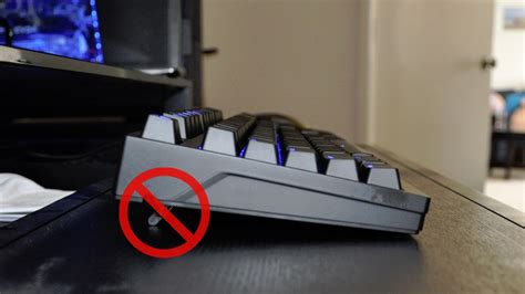 Is it bad to use keyboard feet?