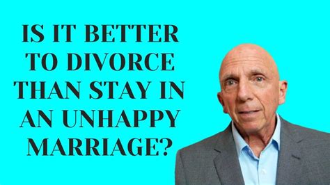 Is it better to divorce or stay unhappy?