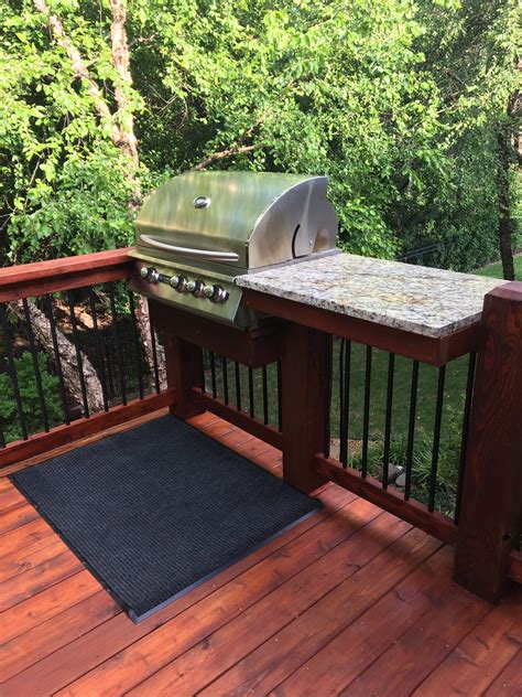 Is it better to grill on a deck or patio?