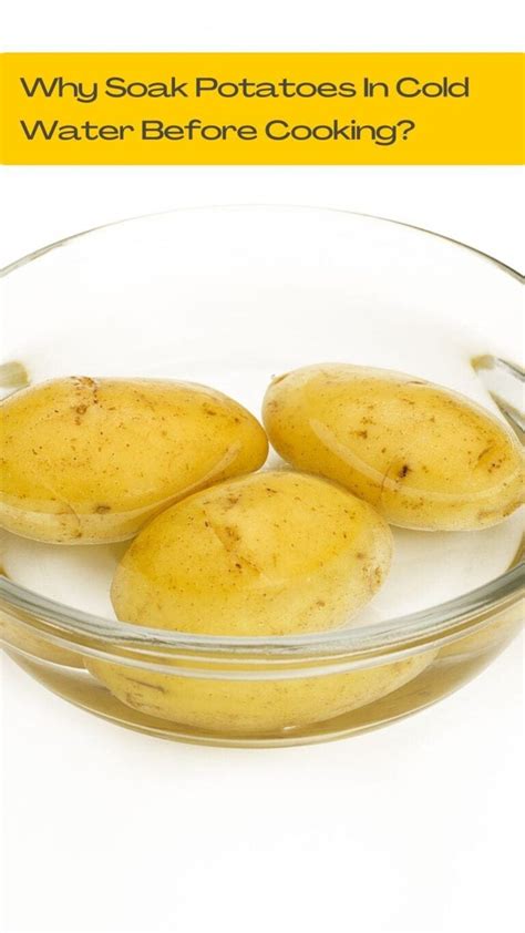 Is it better to soak potatoes in salt water?