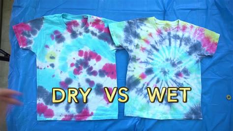 Is it better to tie-dye wet or dry?