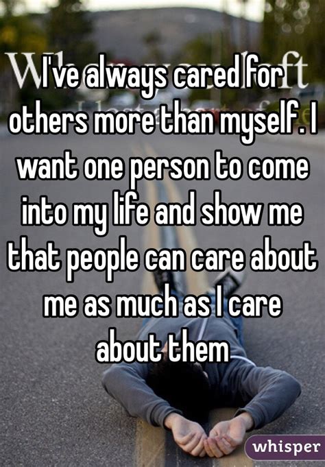 Is it care about me or care for me?