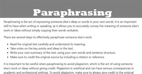 Is it cheating to use a paraphrasing tool on your own words?