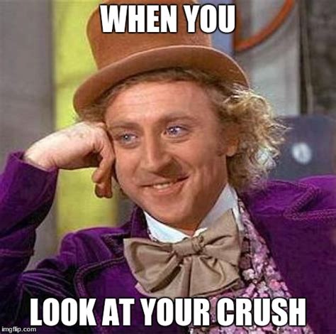 Is it creepy to look at your crush?