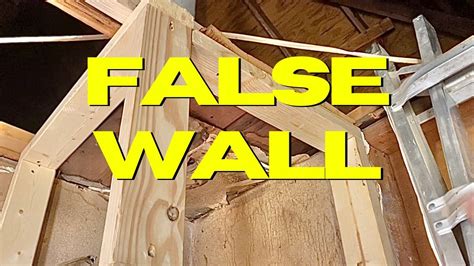 Is it easy to build a false wall?