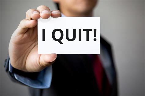 Is it embarrassing to quit a job?