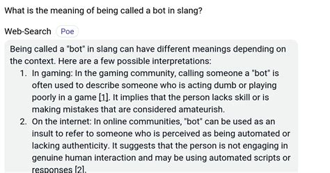 Is it good to be called a bot?