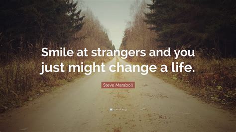 Is it good to smile at strangers?
