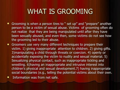 Is it grooming if they are 18?