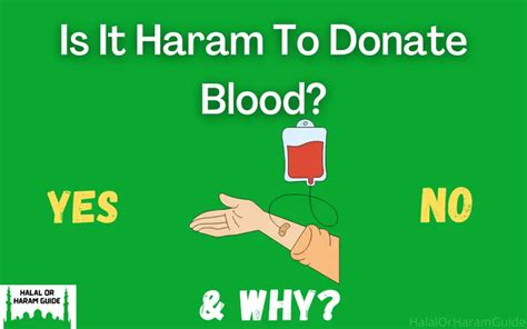 Is it haram to donate blood?