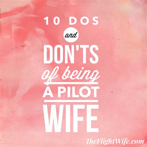 Is it hard being a pilot's wife?