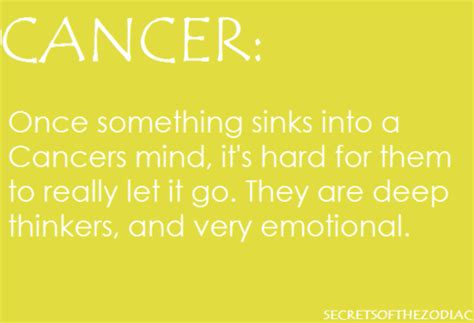 Is it hard for Cancers to move on?