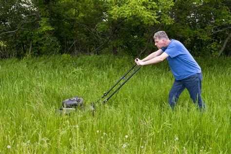 Is it harder to mow tall grass?
