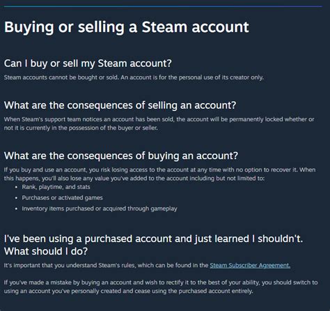 Is it illegal to sell a Steam account?