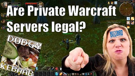 Is it legal to play WoW on a private server?
