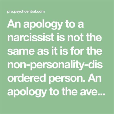 Is it narcissistic to not apologize?