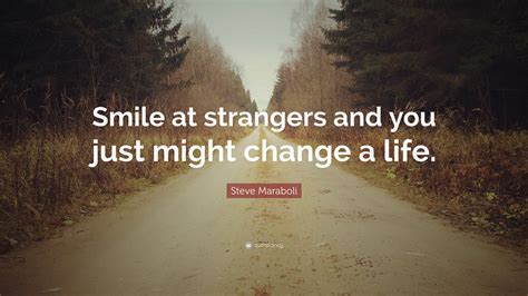 Is it nice to smile at strangers?