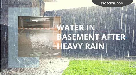 Is it normal to have water in basement after heavy rain?