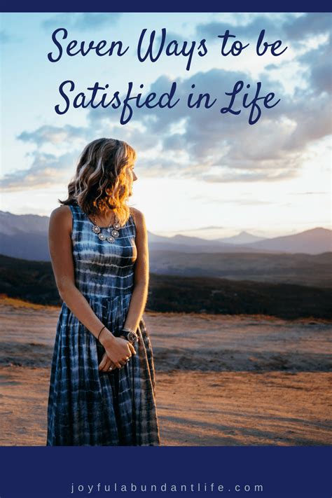 Is it okay to be satisfied in life?