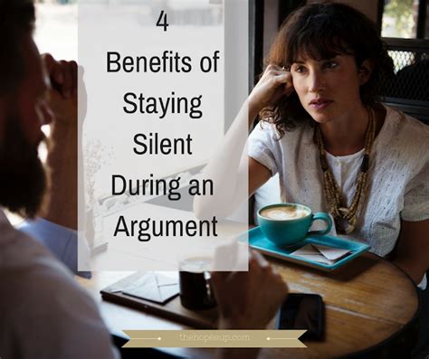 Is it okay to be silent after an argument?