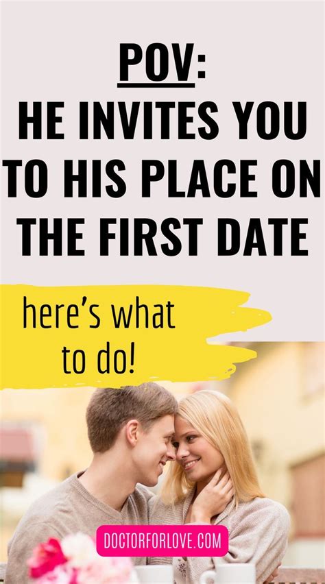 Is it okay to go to his house on the first date?