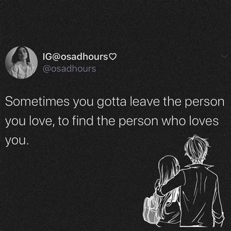 Is it okay to leave someone that loves you?