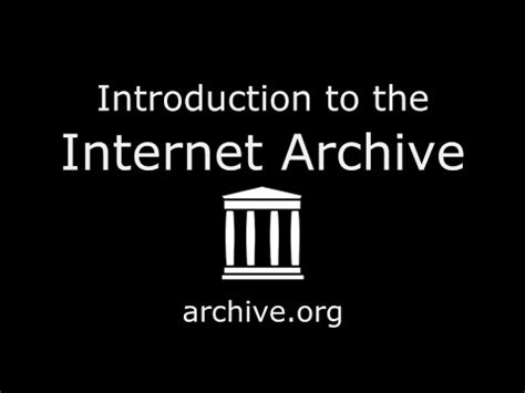 Is it okay to use Internet archive?