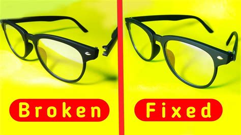 Is it okay to wear broken glasses?