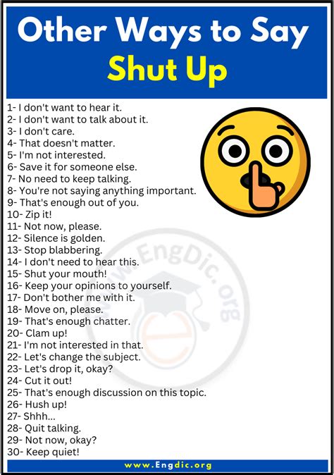 Is it polite to say shut up?