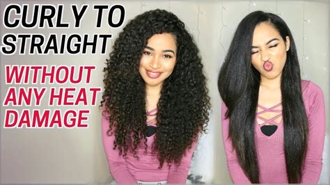 Is it possible to change curly hair to straight naturally?