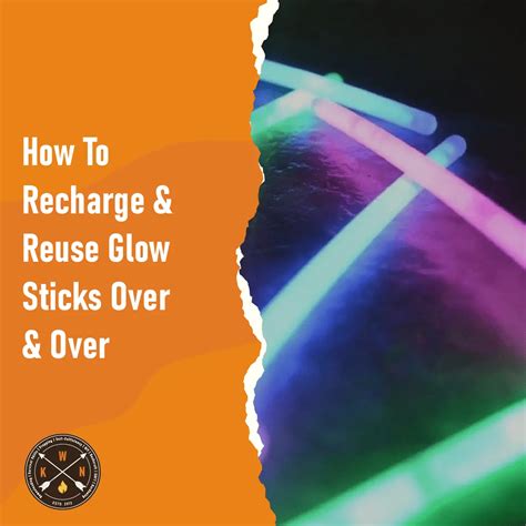 Is it possible to recharge a glow stick?