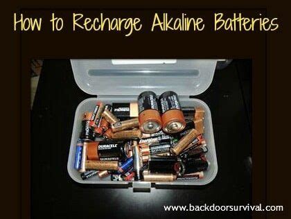 Is it possible to recharge alkaline batteries?