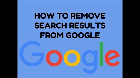 Is it possible to remove Google search results?