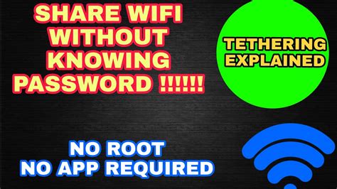 Is it possible to share Wi-Fi without password?